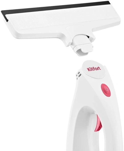 Мойщик окон Kitfort КТ-5269 шир.скреб.:255мм пит.:от аккум. белый/розовый