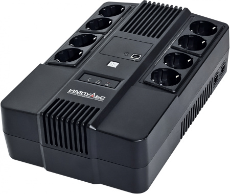 Источник бесперебойного питания Импульс Мастер 800 480Вт 800ВА черный