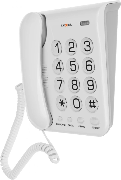 Телефон проводной Texet TX-262 серый