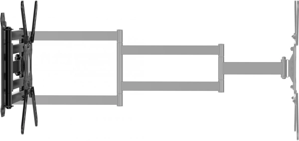 Кронштейн для телевизора Ultramounts UM959 черный 23"-65" макс.35кг настенный поворот и наклон