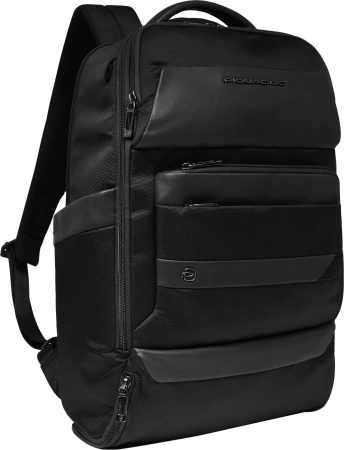 Рюкзак мужской Piquadro Nevet CA6489W132/N черный ткань/натур.кожа
