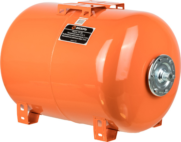 Гидроаккумулятор Вихрь ГА-100 100л 8бар оранжевый (68/6/3)