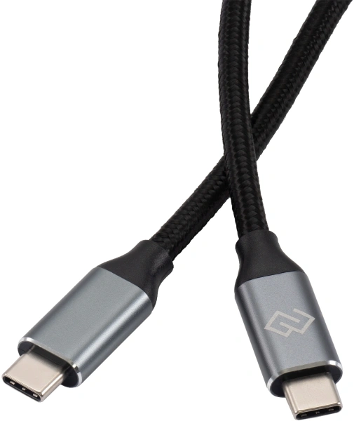 Кабель Digma D-Type-C-USB3.2-2m D-TYPE-C-USB3.2-100W-4K-2M 2м черный