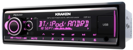 Автомагнитола Prology CDP-8.0 KRAKEN 1DIN 8x65Вт v4.2 1 RDS (PRCDP8.0KRAKEN)