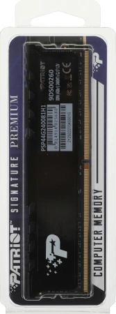 Память DDR4 4Gb 2400MHz Patriot PSP44G240081H1 Signature RTL PC4-19200 CL17 DIMM 288-pin 1.2В single rank с радиатором Ret