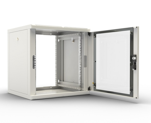 Шкаф коммутационный ЦМО (ШРН-М-12.500.1) настенный 12U 600x456мм пер.дв.металл 50кг серый 456мм 20.9кг 180град. 610мм