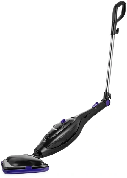 Швабра паровая Kitfort КТ-1061 1300Вт черный/фиолетовый