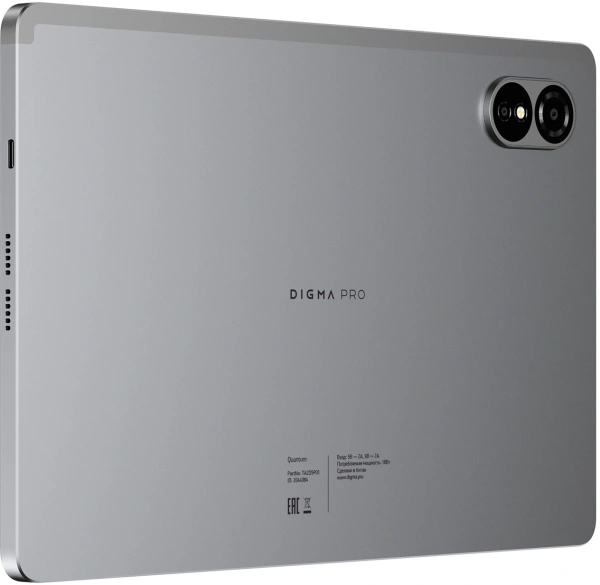 Планшет Digma Pro Quantum T606 (1.6) 8C RAM6Gb ROM128Gb 11" In-Cell 1280x800 4G 2Sim Android 14 серый 13Mpix 5Mpix BT WiFi microSD 2Tb 7000mAh