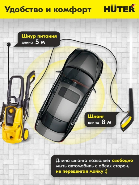 Минимойка Huter W195-QL 2500Вт (70/8/14)