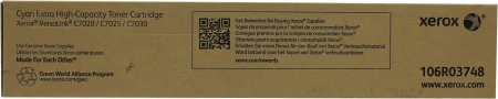 Картридж лазерный Xerox 106R03748 голубой (16500стр.) для Xerox VersaLink C7020/C7025/C7030