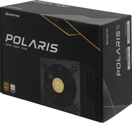 Блок питания Chieftec ATX 750W Polaris PPS-750FC 80+ gold 24+2x(4+4) pin APFC 120mm fan 8xSATA Cab Manag RTL
