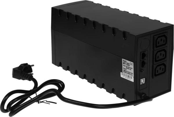 Источник бесперебойного питания Powercom Raptor RPT-1000AP 600Вт 1000ВА черный