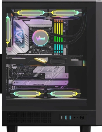 Корпус Formula MANA DYNAMIC черный без БП ATX 6x120mm 2xUSB3.0 1xUSB3.1 audio bott PSU