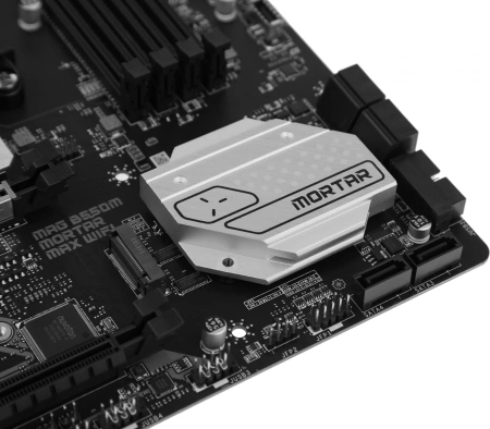 Материнская плата MSI MAG B550M MORTAR MAX WIFI Soc-AM4 AMD B550 4xDDR4 mATX AC`97 8ch(7.1) 2.5Gg RA