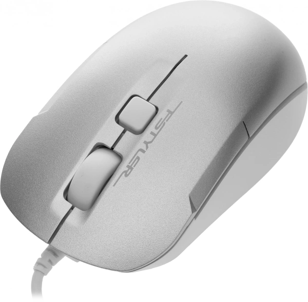 Мышь A4Tech Fstyler FM26 серебристый/белый оптическая (1600dpi) USB для ноутбука (4but)