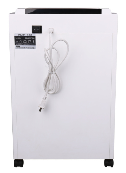 Шредер Deli 9953 белый (секр.P-5) фрагменты 8лист. 23лтр. скрепки скобы пл.карты CD