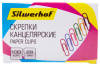 Скрепки Silwerhof 492022 металл пластиковая оболочка 28мм ассорти (упак.:100шт) картонная коробка
