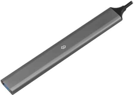 Разветвитель USB-C+ USB-A Digma DHUB-7USB-AC-3.0 7порт. черный