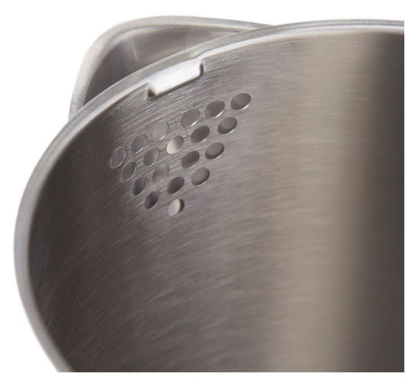 Чайник электрический Galaxy GL 0318 1.7л. 2000Вт белый/черный (корпус: нержавеющая сталь/пластик)