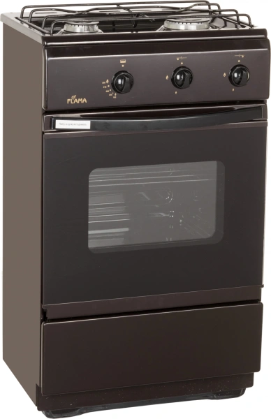 Плита Газовая Flama CG 3202 B коричневый реш.сталь