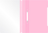 Папка-скоросшиватель Бюрократ Pastel -PSLPAST/PINK A4 прозрач.верх.лист пластик розовый 0.14/0.18