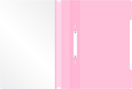 Папка-скоросшиватель Бюрократ Pastel -PSLPAST/PINK A4 прозрач.верх.лист пластик розовый 0.14/0.18