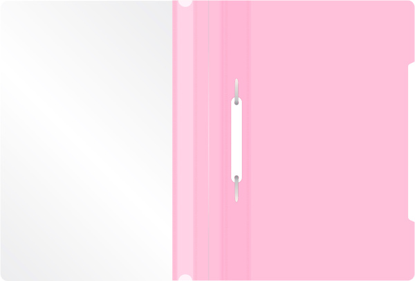 Папка-скоросшиватель Бюрократ Pastel -PSLPAST/PINK A4 прозрач.верх.лист пластик розовый 0.14/0.18