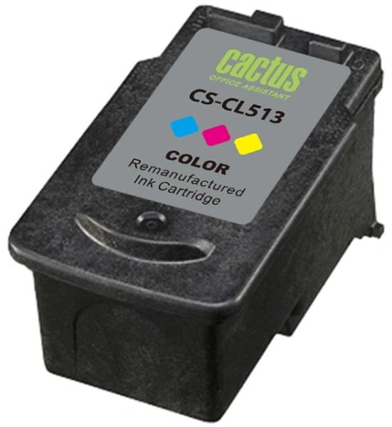Картридж струйный Cactus CS-CL513 CL-513 многоцветный (15мл) для Canon Pixma MP240/MP250