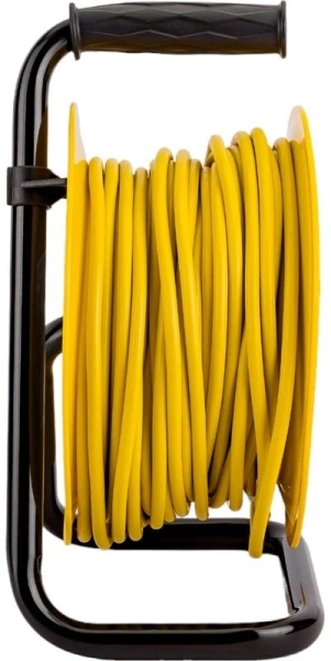 Сетевой удлинитель IEK Industrial 10м (4 розетки) черный/желтый (пакет ПЭ)