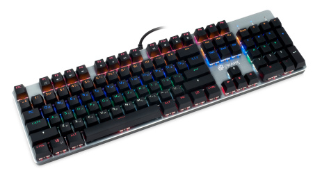 Клавиатура Оклик 970G Dark Knight механическая черный/серебристый USB for gamer LED
