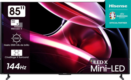 Телевизор LED Hisense 85" 85UXKQ Smart т.серый/4K Ultra HD/DVB-T/120Hz/DVB-T2/DVB-C/DVB-S/DVB-S2/USB