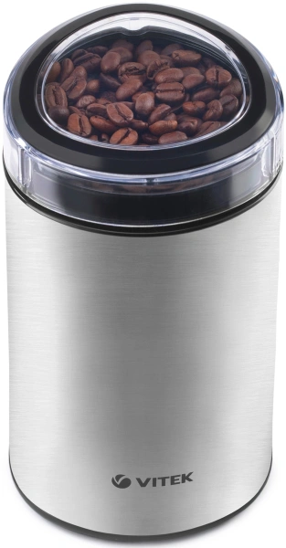 Кофемолка Vitek VT-1544 200Вт сист.помол.:ротац.нож вместим.:70гр стальной