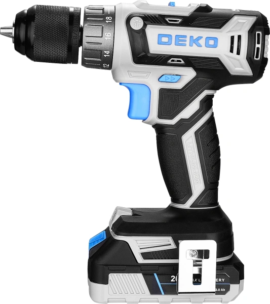 Дрель-шуруповерт Deko Loner 20 V аккум. патрон:быстрозажимной (085-1005)