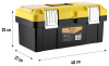 Ящик для инстр. Deko DKTB27 1отд. 6карм. желтый/черный (065-0832)