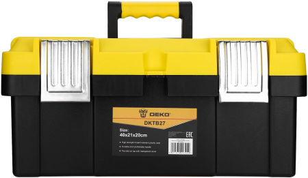Ящик для инстр. Deko DKTB27 1отд. 6карм. желтый/черный (065-0832)