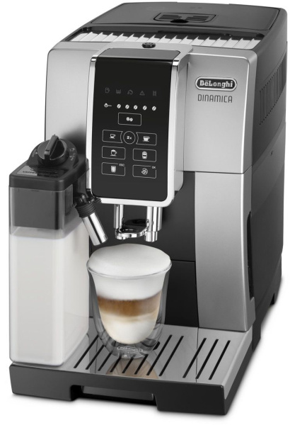 Кофемашина Delonghi Dinamica ECAM350.50.SB 1450Вт серебристый