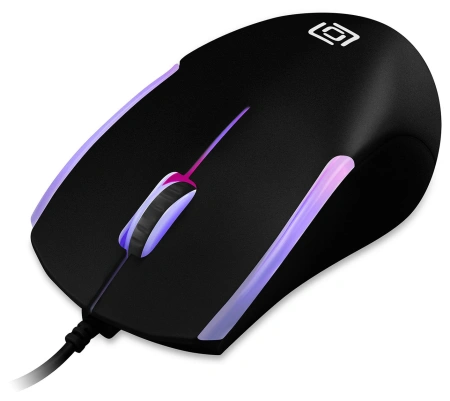 Мышь Оклик 245M черный оптическая (1000dpi) USB (3but)