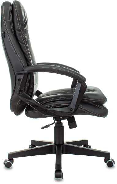 Кресло руководителя Бюрократ T-9950LT черный эко.кожа крестов. пластик