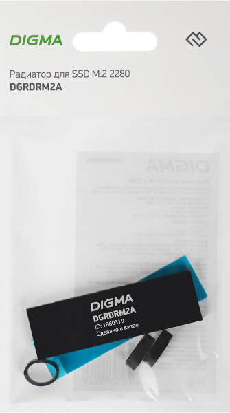 Радиатор для SSD Digma DGRDRM2A металл Ret