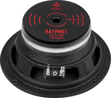 Колонки автомобильные Ural АС-ПТ165 ГРОМ (без решетки) 600Вт 99.5дБ 4Ом 16.5см (6 1/2дюйм) (ком.:1кол.) широкополосные однополосные