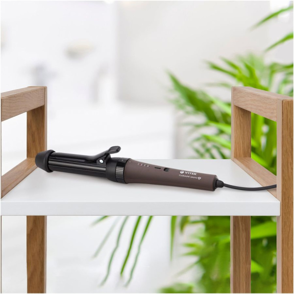 Щипцы Vitek 2521-VT-01 70Вт макс.темп.:210С покрытие:титаново-турмалиновое коричневый