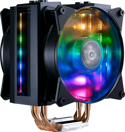 Устройство охлаждения(кулер) Cooler Master MA410M ARGB Soc-AM4/1151/1200/2066 4-pin 6-31dB Al+Cu 150W 820gr LED Ret