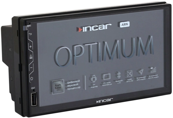 Автомагнитола Incar ARN-7703-4 2DIN 4x50Вт v5.1 USB 2.0 4Mb DSP 7" WiFi 4G 4