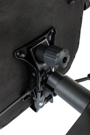 Кресло руководителя Бюрократ T-9950MSG-F черный эко.кожа крестов. пластик подст.для ног