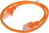 Патч-корд PP12-0.5M/O 1000G UTP 4 пары cat5E CCA molded 0.5м оранжевый RJ-45 (m)-RJ-45 (m)