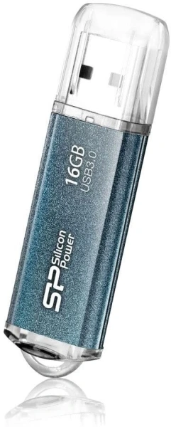 Флеш Диск Silicon Power 16Gb Marvel M01 SP016GBUF3M01V1B USB3.0 синий
