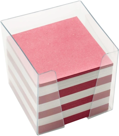 Блок для записей бумажный Silwerhof Эконом 701036 90х90х90мм 65г/м2 ассорти в подставке