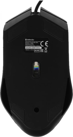 Мышь Defender Flash MB-600L черный оптическая 1200dpi USB 3but (52600)