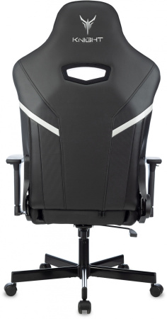 Кресло игровое Knight Thunder 5X черный эко.кожа крестов. металл