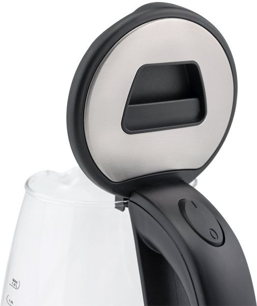 Чайник Scarlett SC-EK27G30 1.8л. 1800Вт сталь/черный (стекло/пластик)